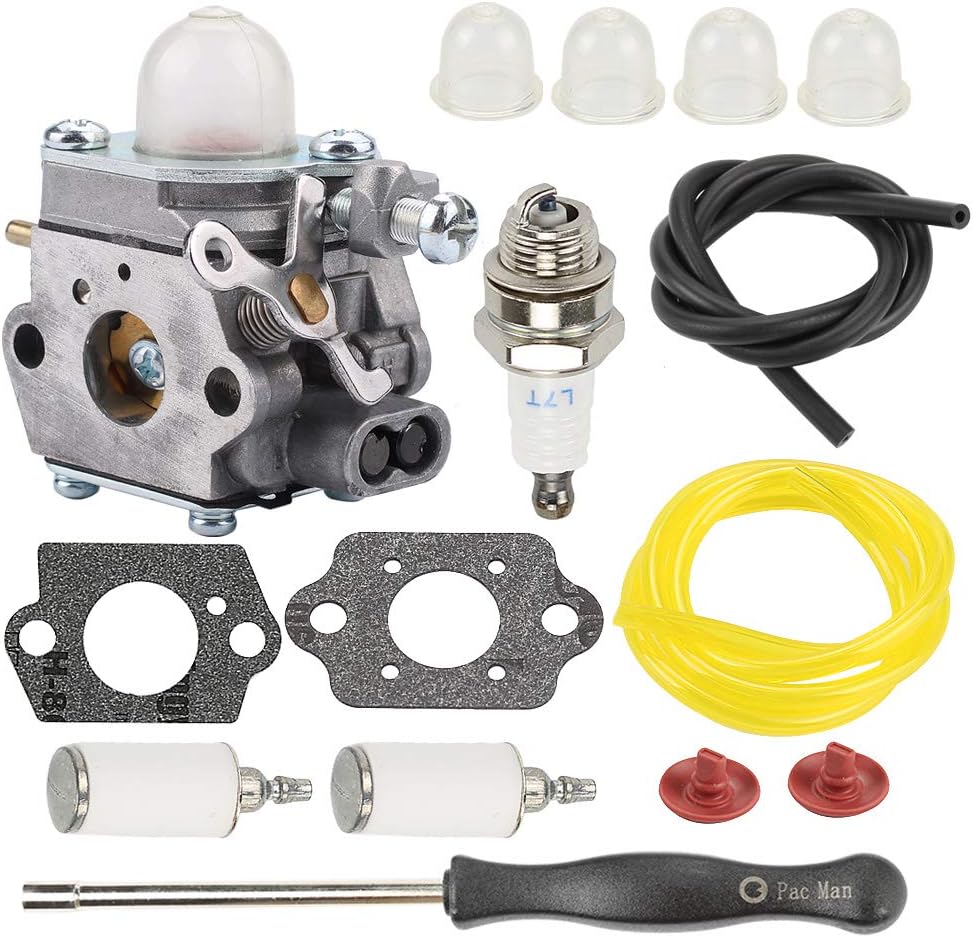 ATVATP 753-06190 WT-973 Carburetor for Troy Bilt TB22EC Carburetor TB80EC TB32EC YM21CS TB21EC TB2040XP TB22 String Trimmer Bolens BL110 BL160 BL160 Cub Cadet BC210 BC280 CC212 Tiller