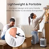 Pro Breeze 2000W Mini Ceramic Heater 2 Heat Settings Oscillation 60° White view 7