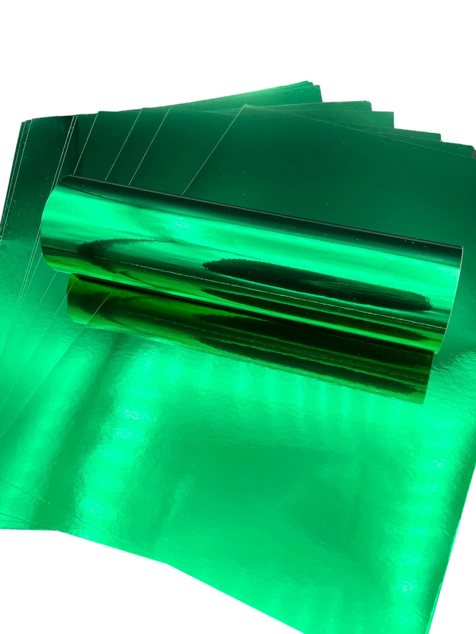 Syntego 10 Sheets A4 Premium Reflective Mirror Effect Paper Single Sided 140gsm/94lb Text (Emerald Green)
