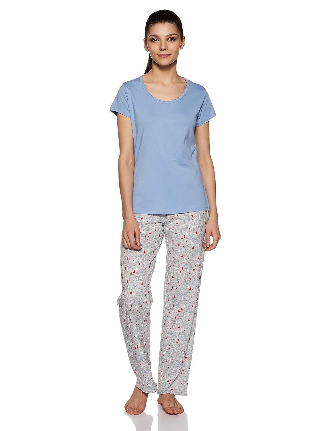 Buy Marks & Spencer Women's Pyjama Set (T37/4324F_Blue Mix_2426) at