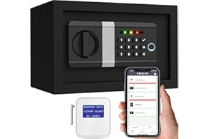 FORFEND SECURITY FORFEND Fingerprint Smart Home Safe | App Control/Alert WiFi Safe Box | Kidnap Alarm, Tamper Alarm, False Attempt Alarm | Alexa/Google Home | Floor/Wall Bolted Lock Box Security Money Safe Biometric