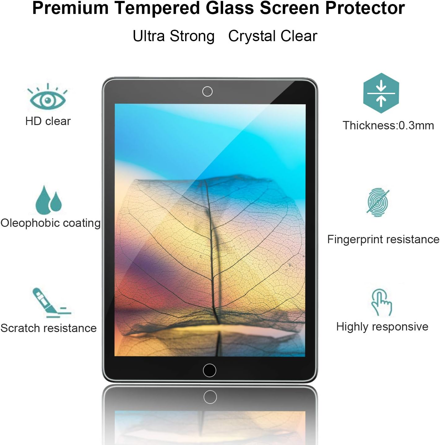 Gerutek [2 Pack Screen Protector for iPad 9.7 inch - Image 3