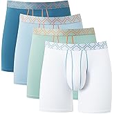 VELISENSE Men's Bulge Enhancing Pouch Underwear, Moisture Wicking Breathable Boxer Briefs for Men 4 Pack