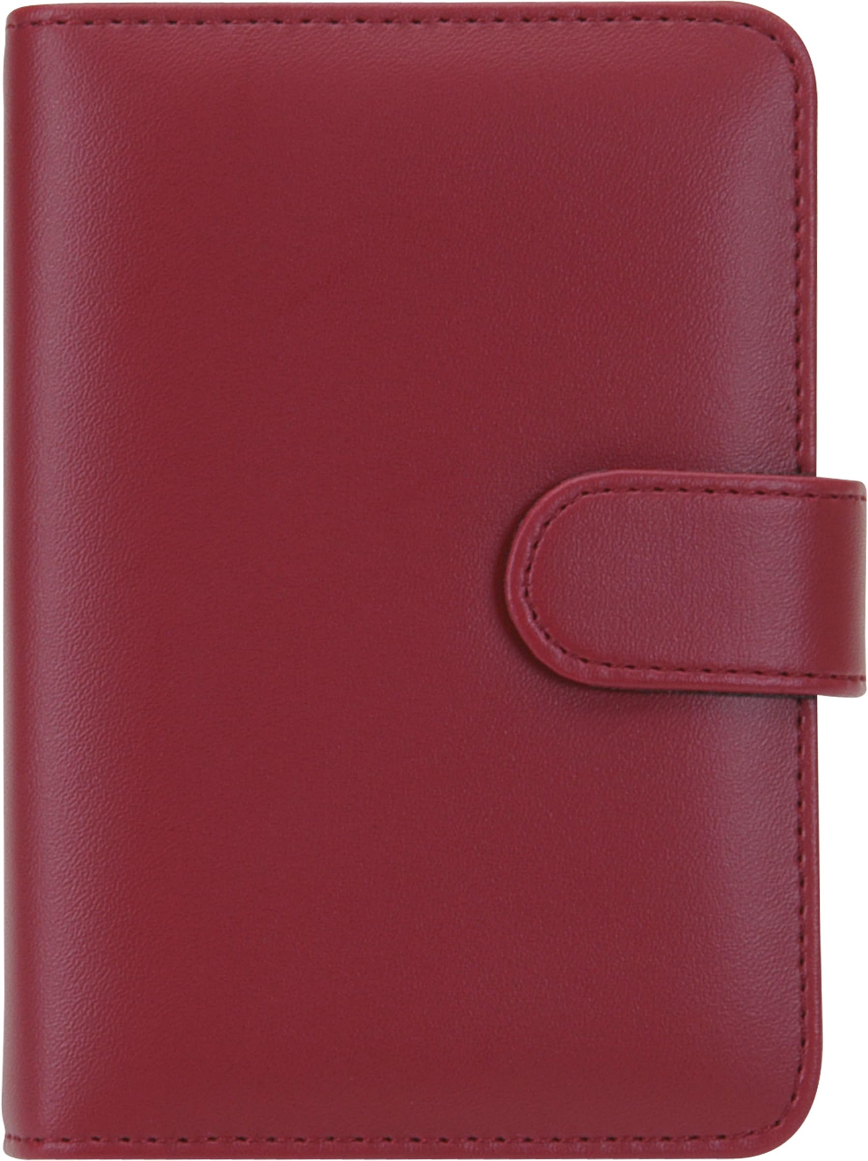 rido/idé Schedule System Time Planner Action (2025), 2 Pages = 1 Week, A6, 6-Ring Rocker Lever Mechanism, Red
