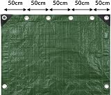 Cost Wise 4m x 4m Waterproof Tarpaulin with Eyelets Reinforced Corners Laurel view 2