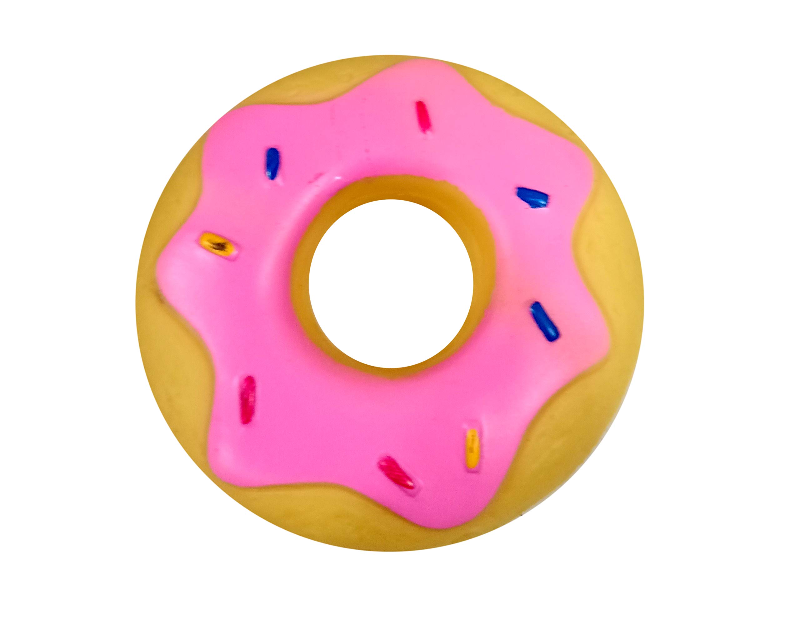 SQUEAKY DOUGHNUT DOG TOY Fun S R P Chew S D Pet UK US 0.99