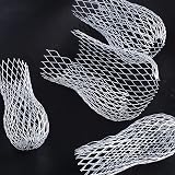 LAOJU Gutter Downspout Guard 4PCS Aluminum Expandable Leaf Strainer Mesh view 2