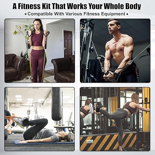 Ankle Straps for Cable Machines Women, Pixel Panda Work Out Cuff