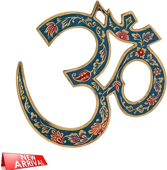 Brass Metal Om Sign For Home Decor Home & Kitchen