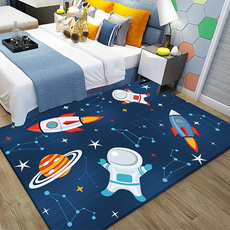HB.YE Kids Large Play Mat 80x160cm Colorful Animals Soft Rug
