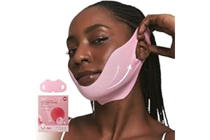 ROUND LAB Camellia Deep Collagen V Lifting Gel Mask 4ea | Double-chin Turkey Neck Instant Face Lifting Mask, Cooling and Depuffing Face Toning Belt, Firming Sagging Skin, Korean Skin Care, 10g/0.35oz