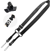 BLOSOMEET Portable Shoulder Strap for iPad/Samsung Tablet Case/Camera- Adjustable removable Neck Strap-Nylon,Black