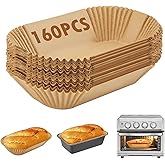 Loaf Pan Liners,160Pcs Parchment Paper Liners for Baking Bread 9x5 Inch,Non-Stick Parchment Bread Liners, Disposable Pan Liners for Baking,9.5x5 Bread Pan Liners