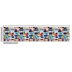 Lunarable Old Newspaper Fabric by The