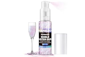 Edible Glitter Spray 22g, Food Grade Metallic Pearlescent Powder (Shimmer Dust), Easter Luster Coloring Set for Cakes, Cookie