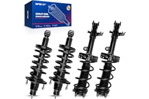KAX Complete 4 Piece Front and Rear Strut Assembly Kit for 2007-2011 Honda CR-V, 2x Shock Absorber Struts with Coil Spring, 2x Shock Absorber Struts, Full Set Replaces All 4 Corners