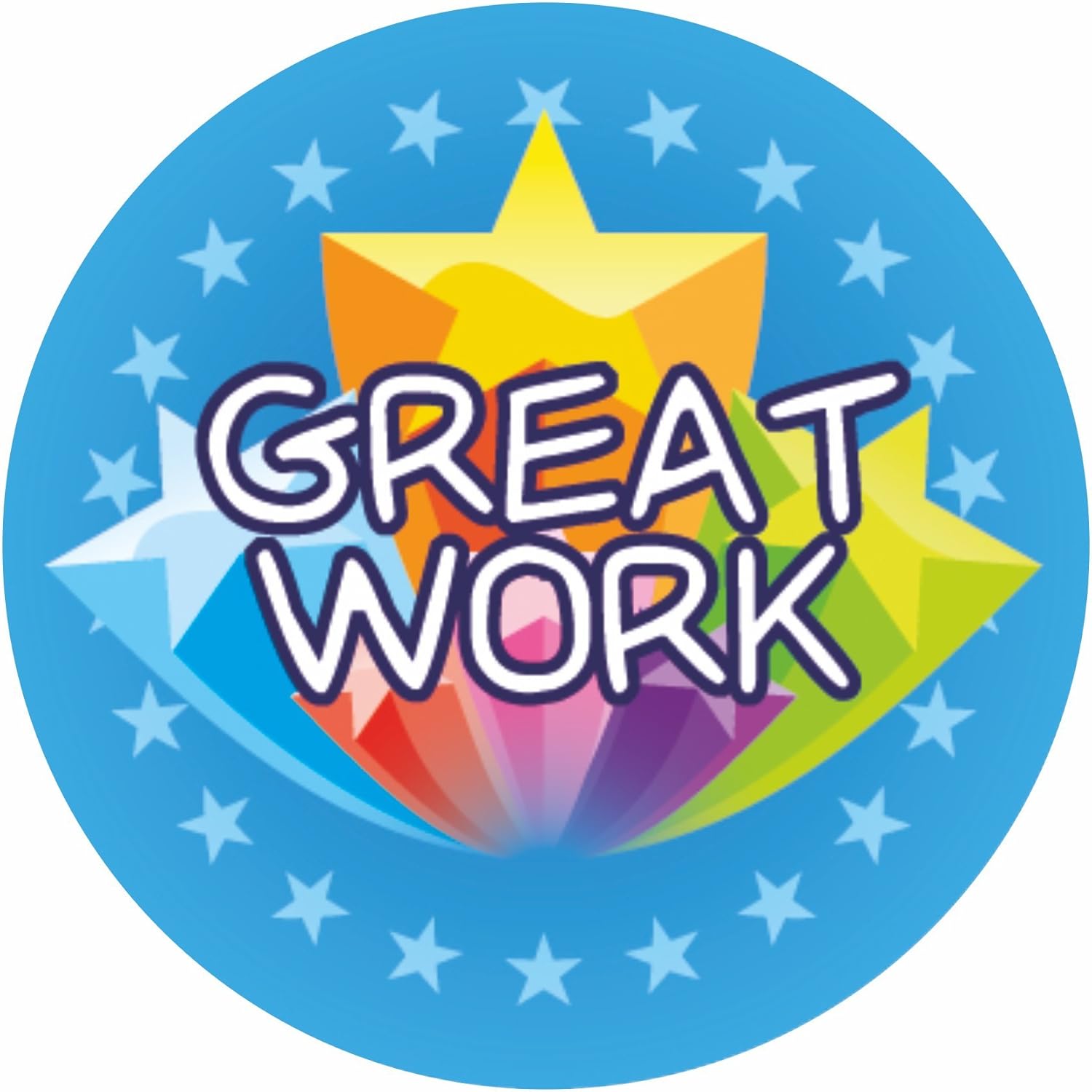 School Stickers Star Work Praise Stickers, Multicoloured - Image 3