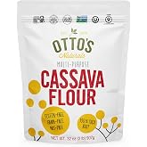 Otto's Naturals Multi-Purpose Cassava Flour, 2 LB. | All Purpose Wheat Replacement, Top 9 Allergen Friendly, Use for Bread, Cake and Crust, Gluten &amp; Grain Free, Non-GMO, Nut-Free