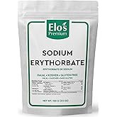 Sodium Erythorbate (100g) By Elo’s Premium | Packaged In Canada| 100% Food Grade Antioxidant| Non-GMO, Gluten Free, and Keto 