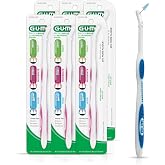 GUM Proxabrush Permanent Handle Refills, 6 Pack | Fits Go-Betweens Interdental Brush Refills, Safe for braces &amp; implants, plaque removal, &amp; gum health, Up to 10 days per brush
