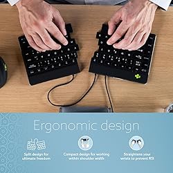 R-Go Split Keyboard, Scissors Mechanism, Anti