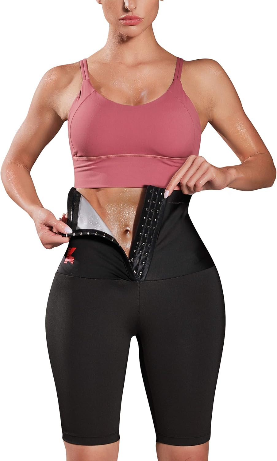 KUMAYES Sauna Sweat Pants for Women High Waist Slimming Shorts Compression Thermo Workout Exercise Body Shaper Thighs : Sports & Outdoors