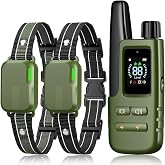 Shock Collar for 2 Dogs, 4500FT Training Collar with Remote for 10-120lbs | IPX8 Waterproof with No-Shock Mode, Beep(1-8), Vibration(1-16), Shock(0-99), Rechargeable E Collar for Large Medium Small Dog