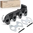 A-Premium Left Side Engine Exhaust Manifold Kit W/Gaskets & Studs & Nuts & Heat Shield [5.4L] Compatible with Ford F-250 F-35
