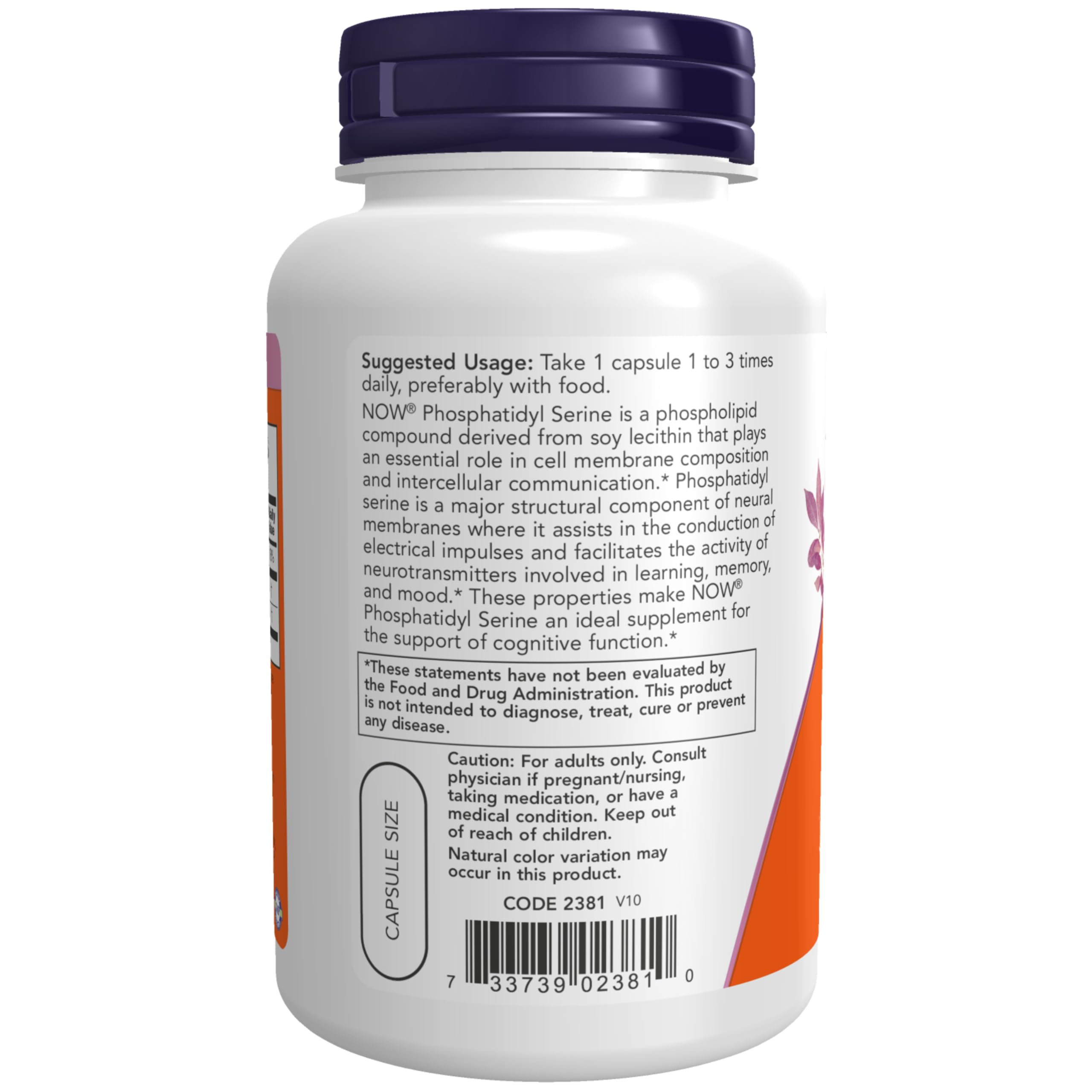 Mua Supplements, Phosphatidyl Serine 100 mg with Phospholipid compound derived from Soy Lecithin