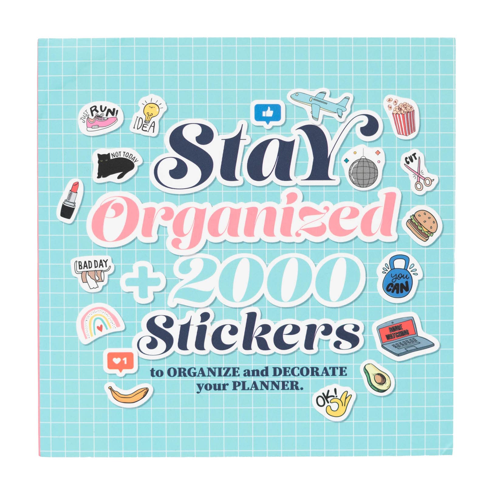 Grupo Erik Sticker Book + 2000 Stickers - Planner, Diary, Scrapbook, Calendar, Journal & Bullet Journal Accessories, Stay Organized