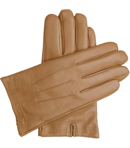 UGG Men's 3 Point Genuine Leather Gloves with Microfur Lining and