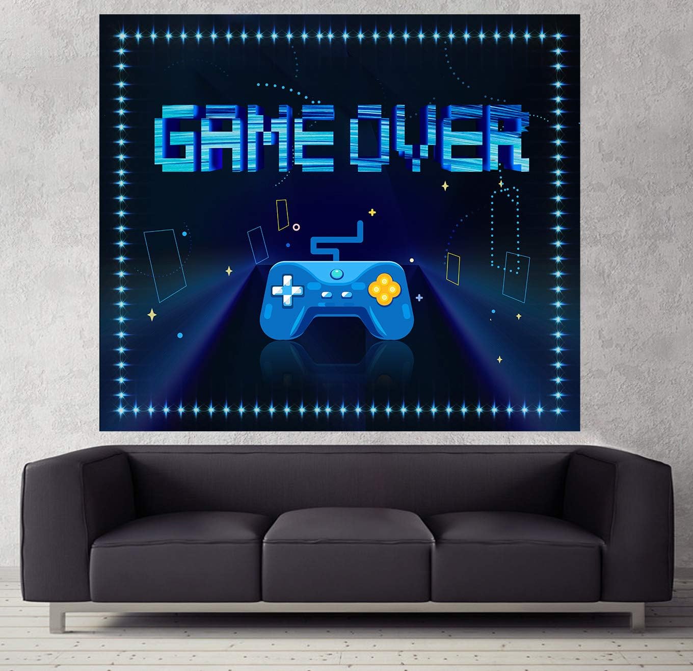 Tapestry Wall Hanging for Game Room Wall Art Décor, Gaming Room Decorations Accessories (59" x