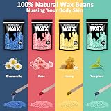 Leaflai Hard Wax Beads 4x100G Painless Wax Beans with 10 Applicators view 2