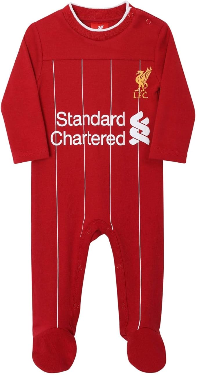 Liverpool FC Baby Kit Sleepsuit 19/20 LFC Official Amazon.co.uk Clothing