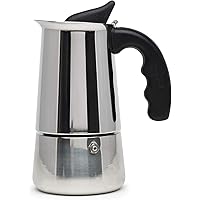 Primula Premium Stainless Steel Stovetop Espresso and Coffee Maker, Moka Pot for Classic Italian Style Café Brewing…