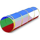 Hide N Side 6ft Crawl Through Play Tunnel Toy, Pop up Tunnel for Kids Toddlers Dogs Babies Infants & Children Gift Indoor & O
