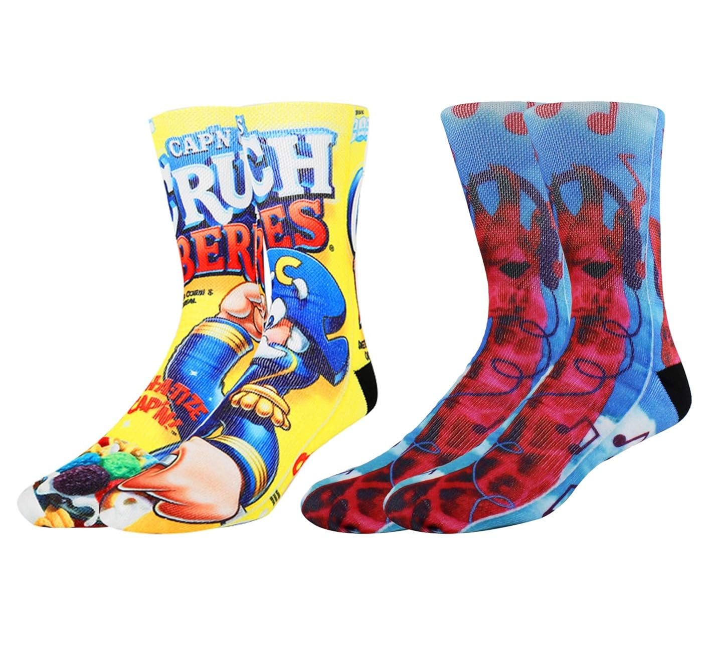 Mens Funny Crazy Colorful 3D Pattern Novelty Basketball Socks Gift Bag