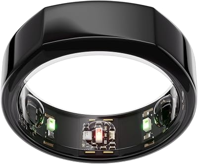 Oura Gen3 Heritage Smart Ring Size 6 Black Sleep Heart Rate Fitness Tracking