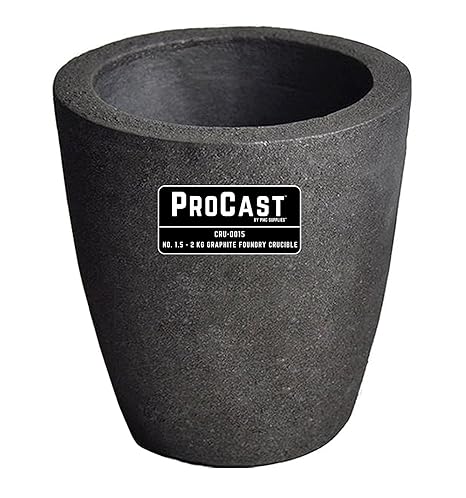 Pmc Supplies Llc 1 5 2 Kg Foundry Clay Graphite Crucibles Cup
