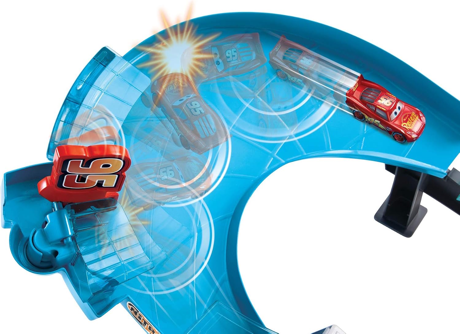 Disney Pixar Cars Rusteze Double Circuit Speedway, Blue, Large - Image 4