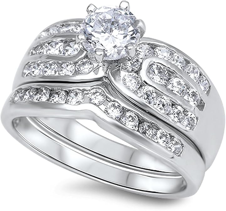 Prime Jewelry Collection Sterling Silver Women's Flawless Colorless