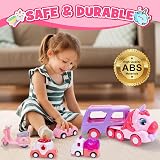 EUTOYZ Unicorn Car 5-in-1 Toddler Toys Set for Girls 1-3 Years view 2