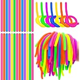 120 PCS Sensory Fidget Noodles,Colorful Stretchy Fidget Strings Toys | Bulk Fidgets for Kids Adults Gift,Party Favors,Stress Anxiety Relief Supplies