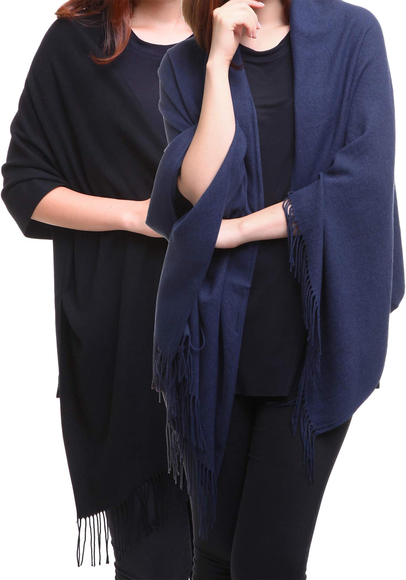 REEMONDE Large Extra Soft Cashmere Blend Women Pashmina Shawl Wrap Stole Scarf