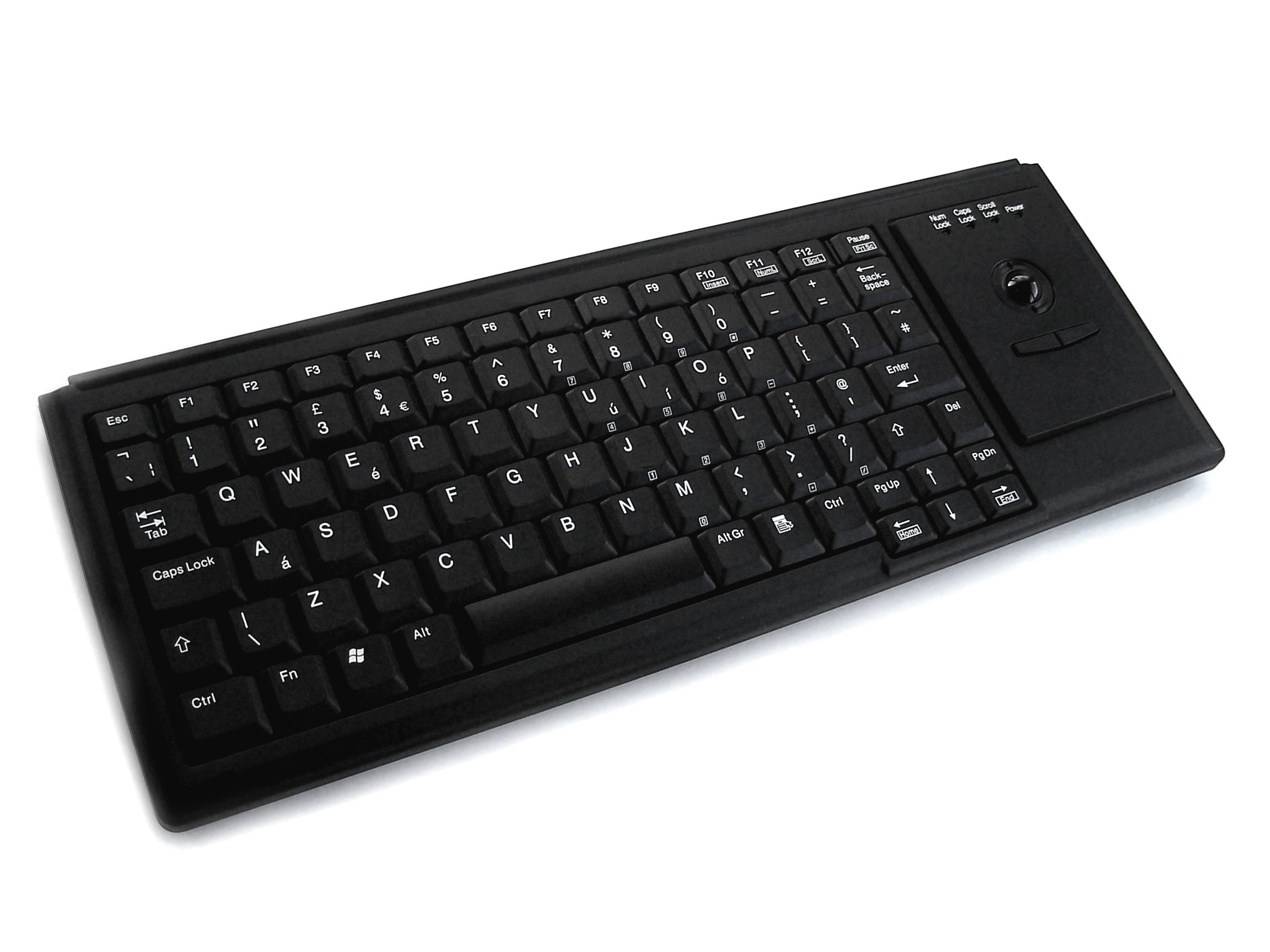 Accuratus K82D - USB Premium Mini Scissor Key Keyboard with Trackball