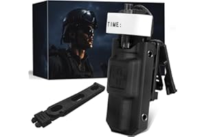 GENERIC Locking Clip Tourniquet Holder with Tourniquet Set, JUNESEAKER Metal Aluminum Windlass Rod Tourniquet Molle Tourniquet Pouch for Gen 7 C-A-T or Older for Duty Belt Molle Equipment Gift Box.
