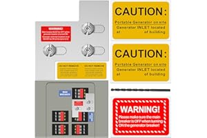 JYXKA Generator Interlock Kit Suitable for General Electric GE 150 or 200 Amp Panels, 1 1/4 Inch Spacing Between Main and Branch Breaker