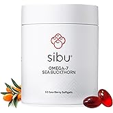 sibu Sea Buckthorn Omega-7 Softgels Starter Kit (60ct, 30 Day Supply) – Supplement for Healthy Skin, Hair, Nails and Dryness