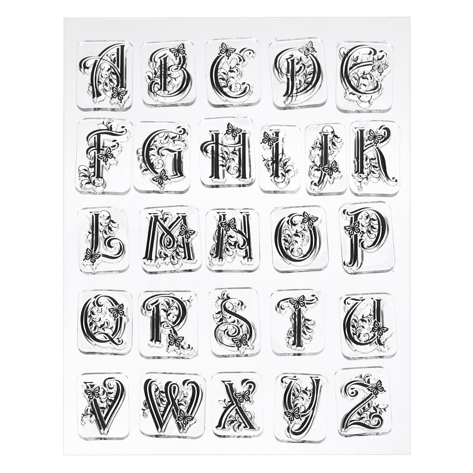 PATIKIL Transparent Silicone Stamps, 1 Pcs T1587 Letters Clear Stamps for Card Making Decoration DIY Scrapbooking Embossing Album Decor Craft, Clear