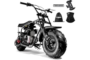 Oryxearth 105cc 4-Stroke Dirt Off Road Trail, 28mph, Gas Powered Mini Bike with Automatic Transmission and Pull Start for Adult and Teens, Weight Support 185 LBS
